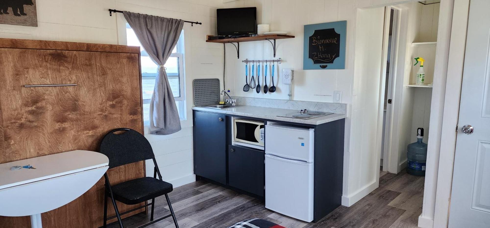Les Cabines Sur Mer Cap-des-Rosiers Quarto foto